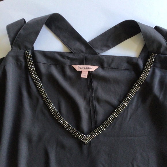 JUICY COUTURE COLD SHOULDER EMBELLISHED TOP SIZE XL - Picture 7 of 11